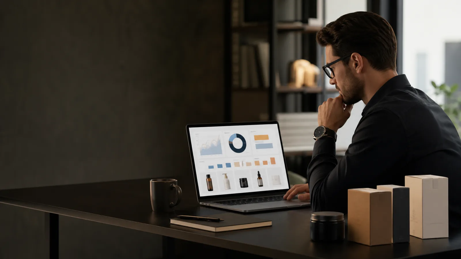Especialista analizando campañas Amazon Ads y rendimiento de productos