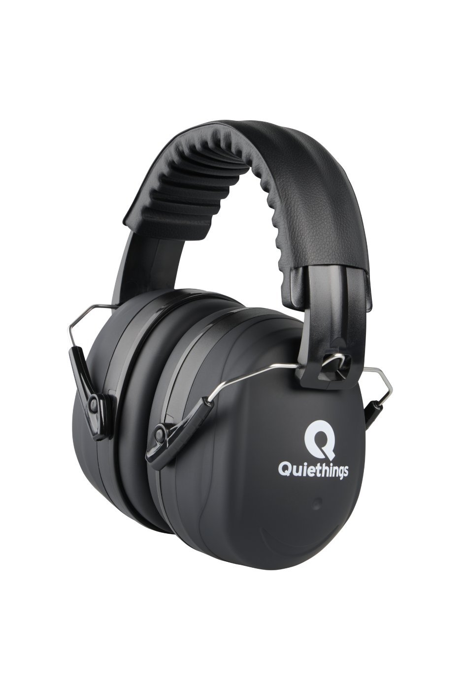 Auriculares de protección auditiva fotografiados sobre fondo blanco
