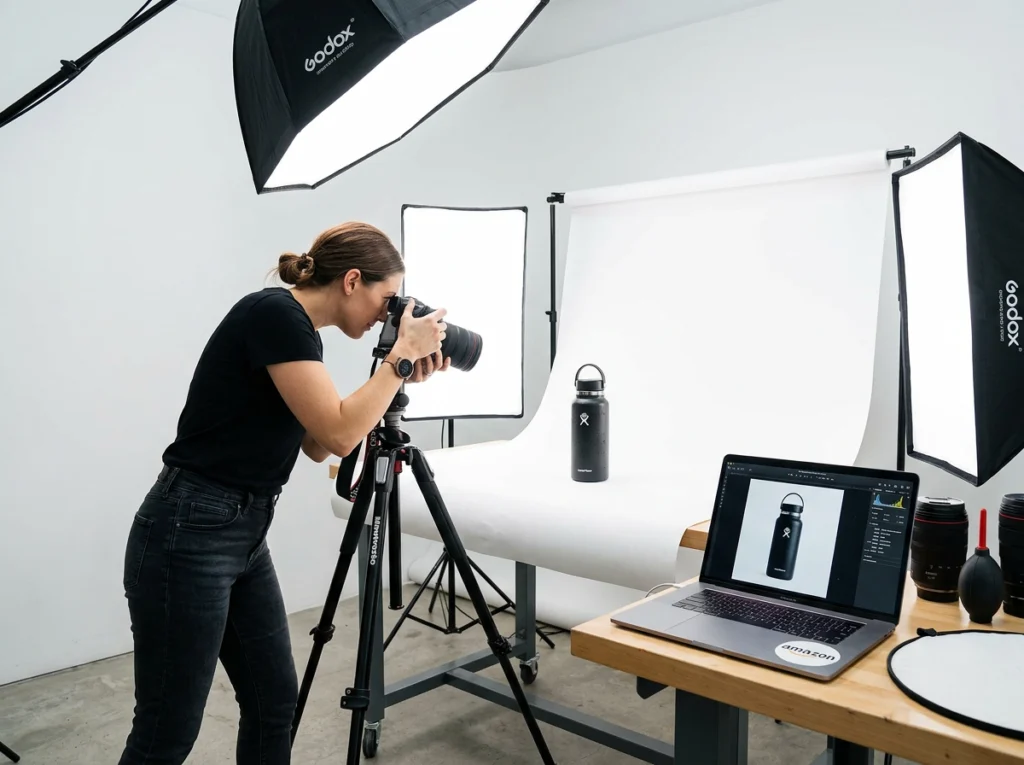 toma de fotografía de producto para Amazon